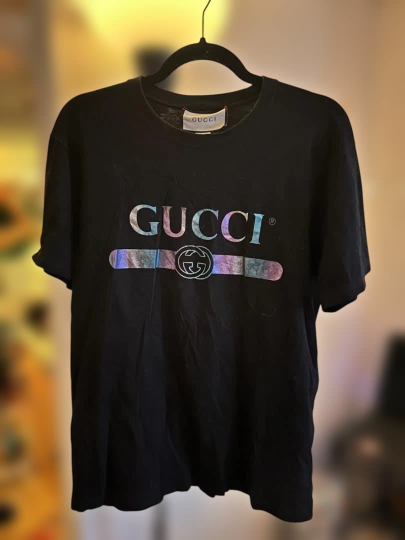 s*a様 GUCCI　マルチカラー　オーバーサイズ　Tシャツ　withグッチロゴ