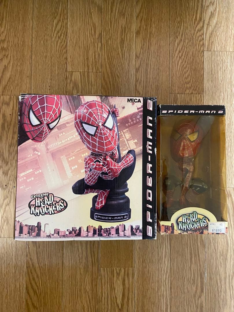 NECA スパイダーマン2 ヘッドナッカーズフィギュア2体セット