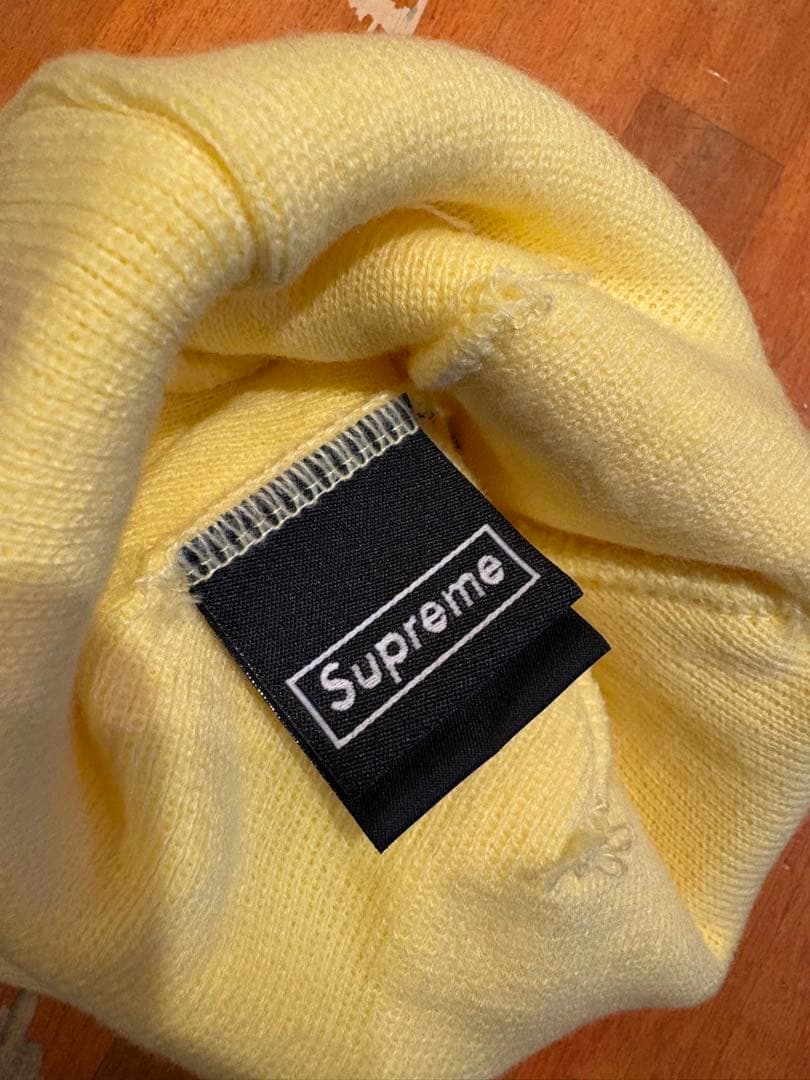 Supreme New Era Varsity Beanie イエロー ニット帽