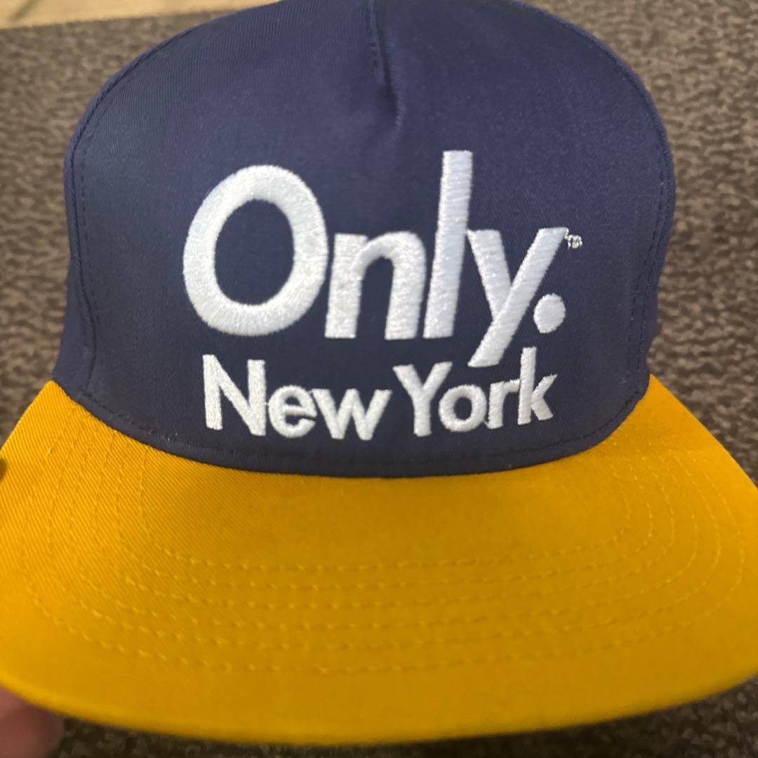 【USA製】Only New York ネイビー/イエロー キャップ