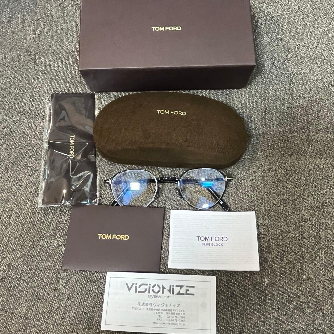 TOMFORD FT5917DB001正規品純正伊達ブルーライトカットレンズ標準