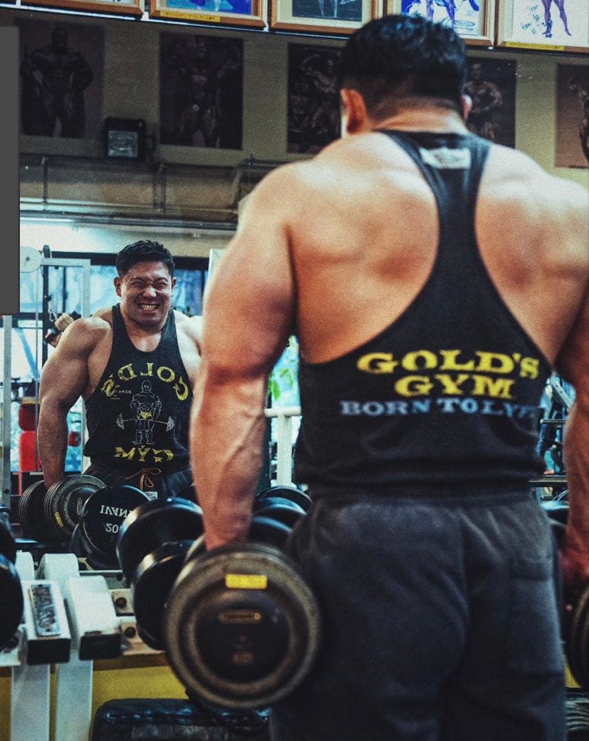 も*こ様 LÝFT × GOLD'S GYM VINTAGE LOGO TANK