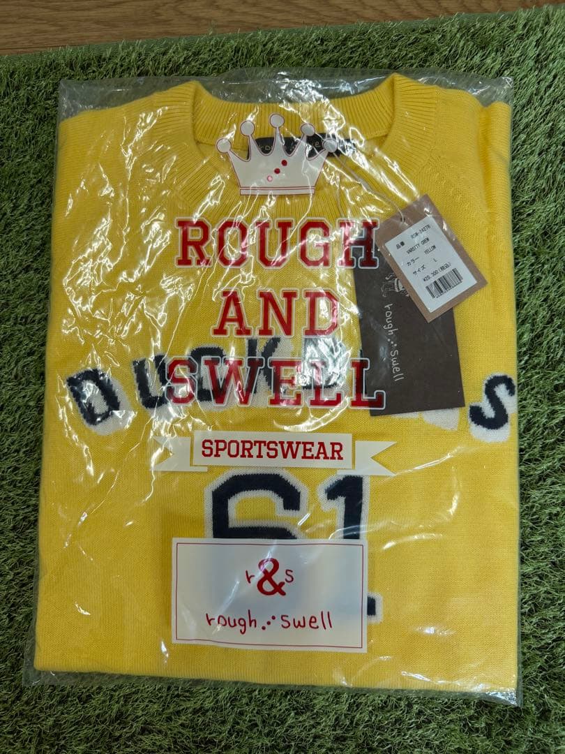 新品正規品【ROUGH&SWELL/L】クルーネックニットセーター長袖