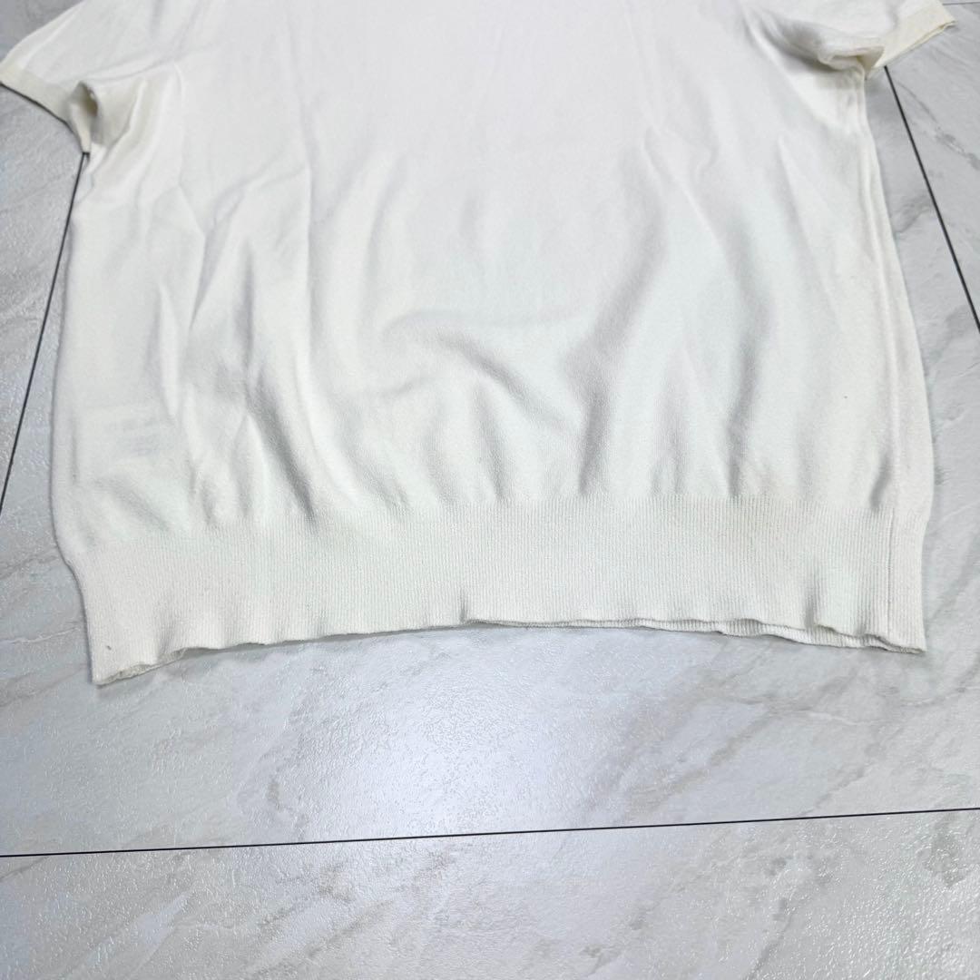 CHANEL 半袖 伸縮性 ニット ココマーク リンガー Tシャツ 46