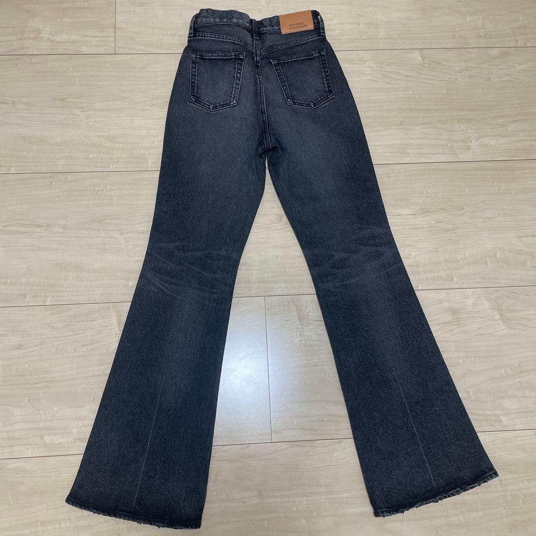 MOUSSY ブラック フレアデニム 26 美品 日本製