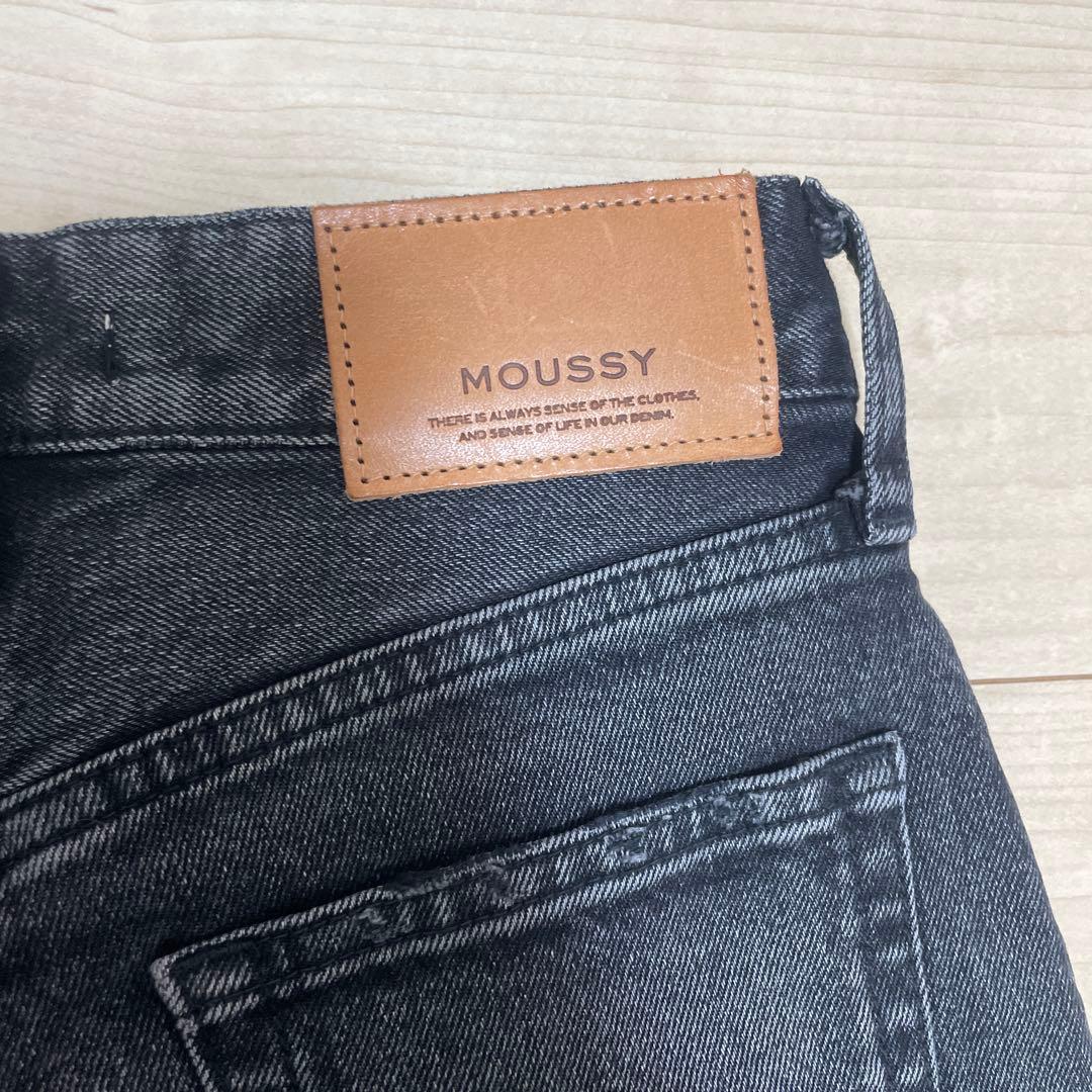 MOUSSY ブラック フレアデニム 26 美品 日本製