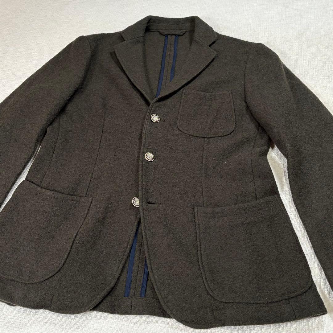 RING JACKET ウールジャケット　ブラウンチャコール　44　日本製