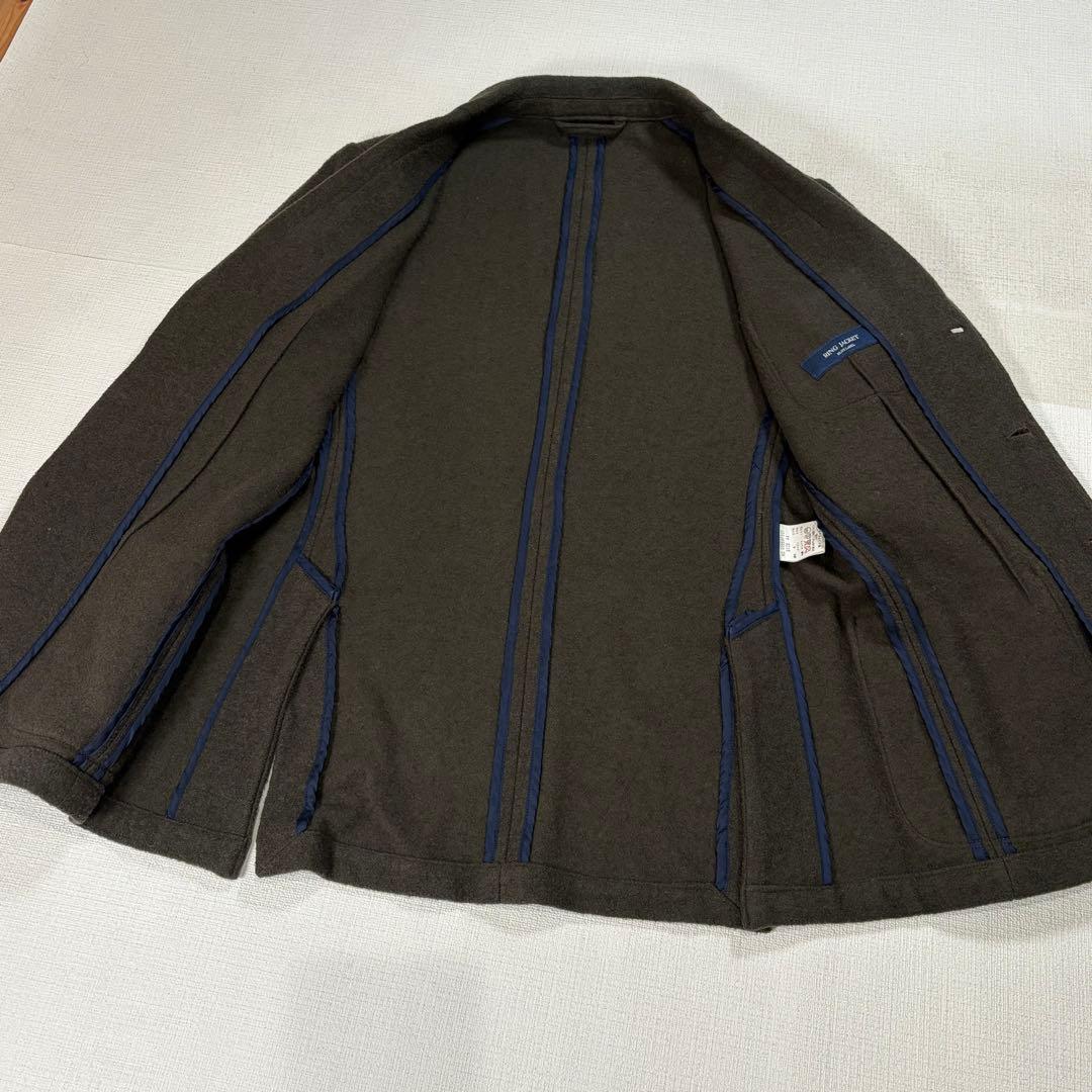 RING JACKET ウールジャケット　ブラウンチャコール　44　日本製