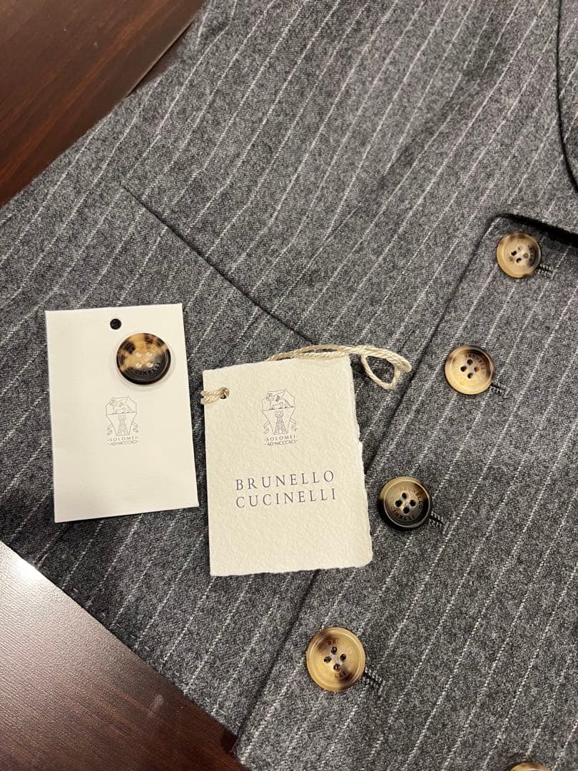 ブルネロクチネリ 46 ダブルジレ ベスト BRUNELLO CUCINELLI