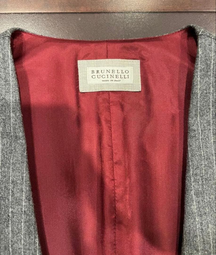 ブルネロクチネリ 46 ダブルジレ ベスト BRUNELLO CUCINELLI