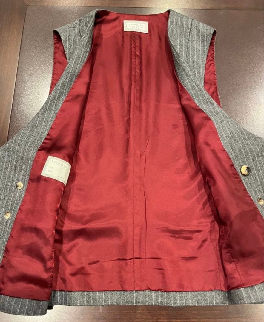 ブルネロクチネリ 46 ダブルジレ ベスト BRUNELLO CUCINELLI