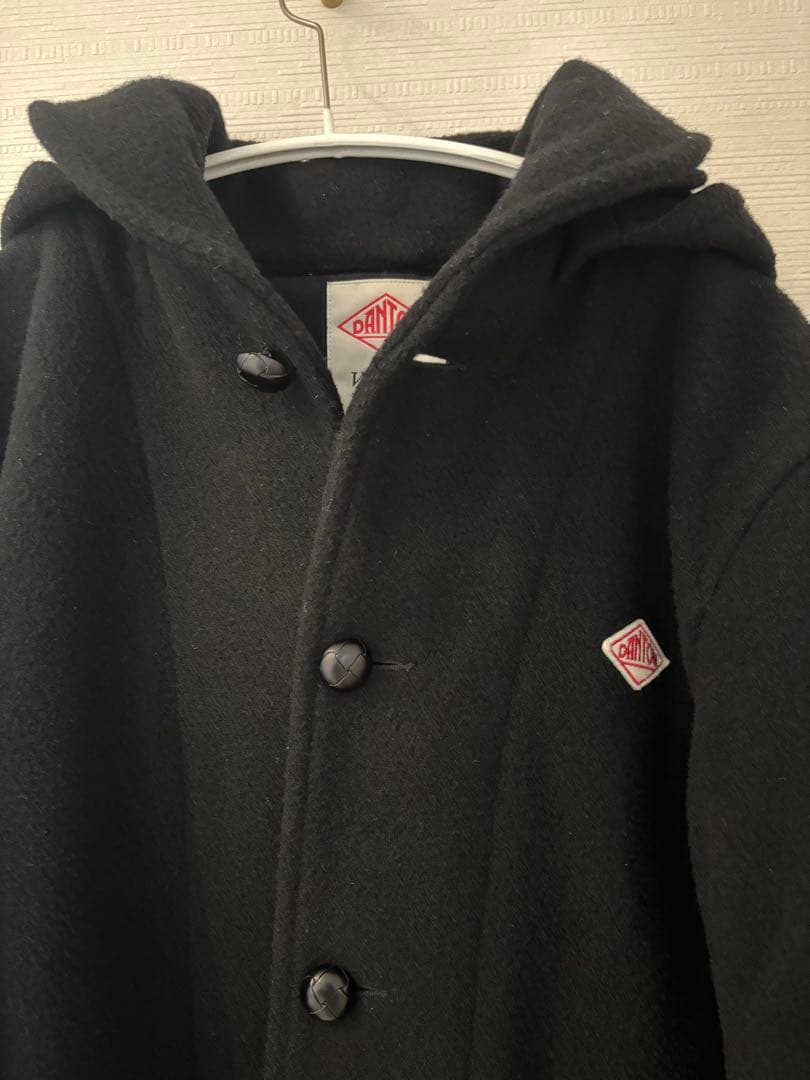 本日限定値下げDANTON ブラック ウールモッサコート42