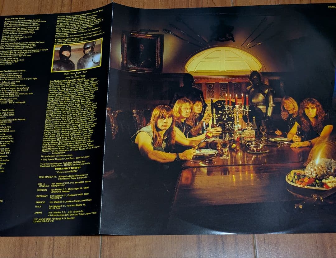 IRON MAIDEN レコード 【頭脳革命 Piece of Mind 】
