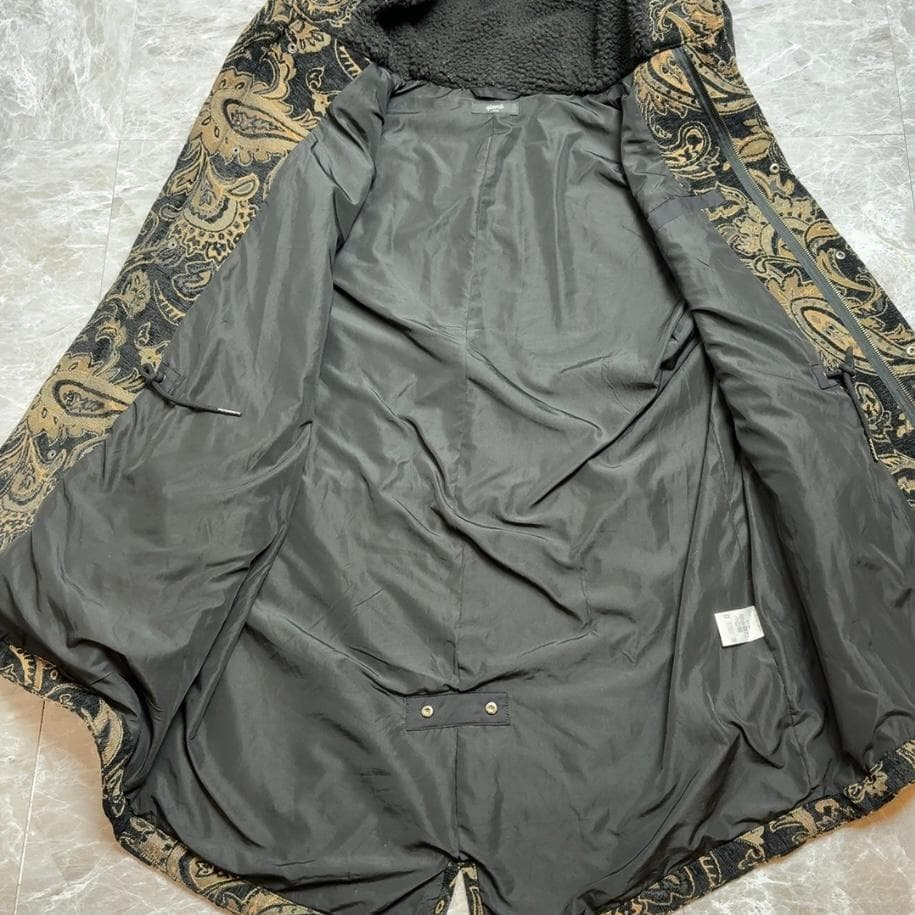 希少 glamb ペイズリー柄 モッズコート L M51 グラム 総柄 美品