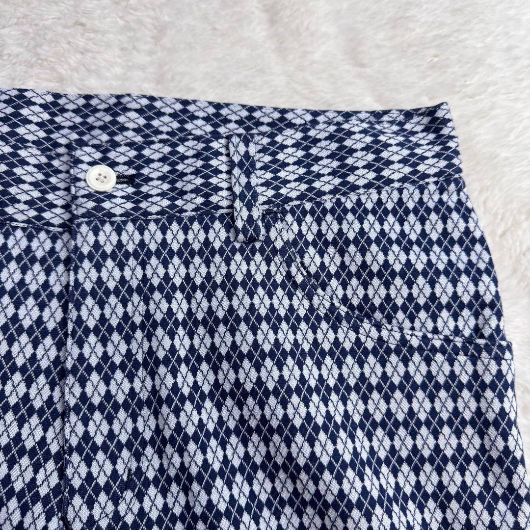 BEAMSGOLF PURPLELABEL アーガイル小柄 パンツ ストレッチ