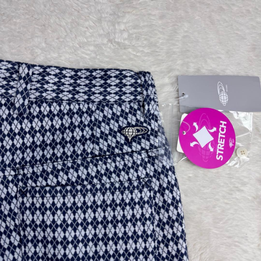 BEAMSGOLF PURPLELABEL アーガイル小柄 パンツ ストレッチ