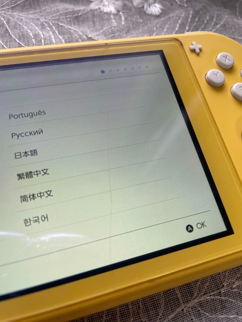 Nintendo Switch Lite 本体(画面ヒビ有り)