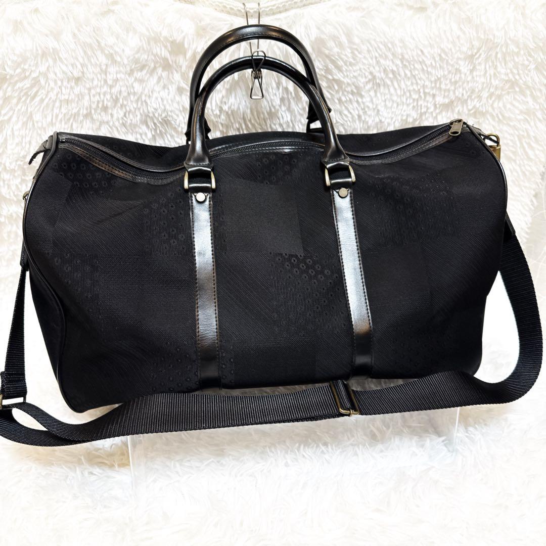 KENZO ケンゾー ボストンバッグ ブラック レザー ショルダー 2way