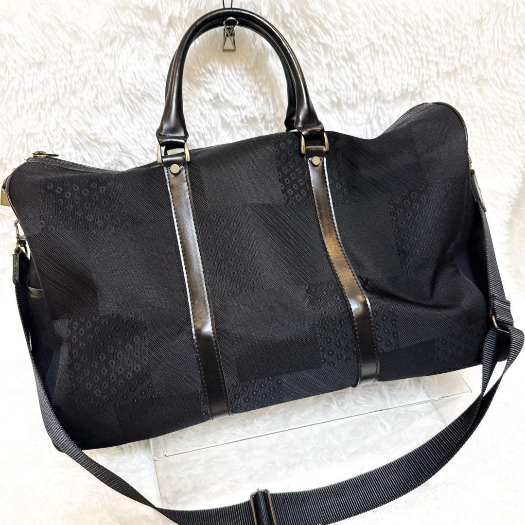 KENZO ケンゾー ボストンバッグ ブラック レザー ショルダー 2way