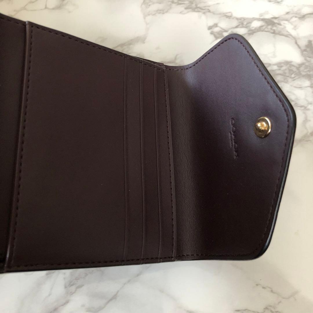 新品未使用 コーチ COACH 折り財布 黒 ミニ財布