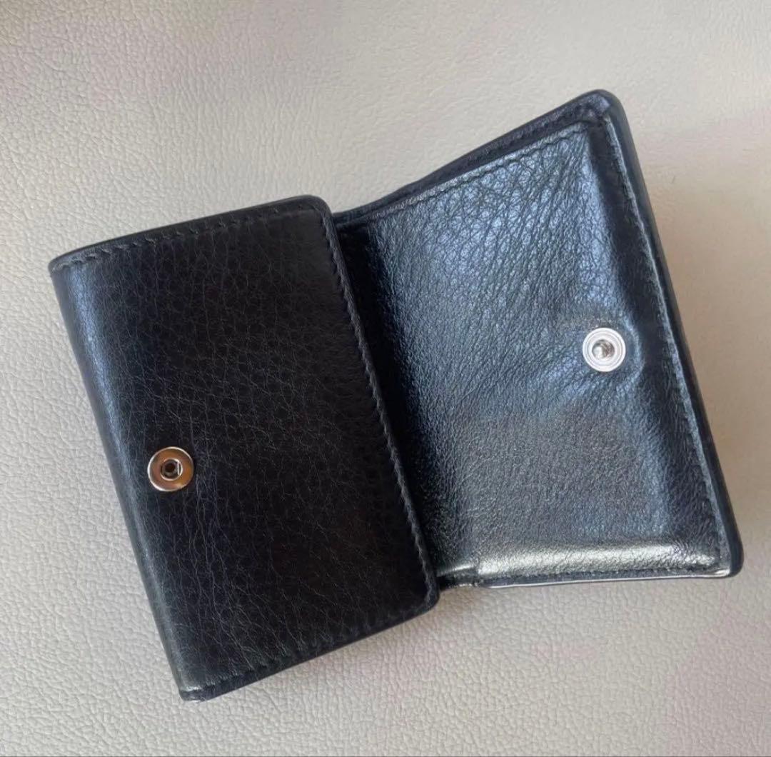 BALENCIAGA ブラック三つ折り財布