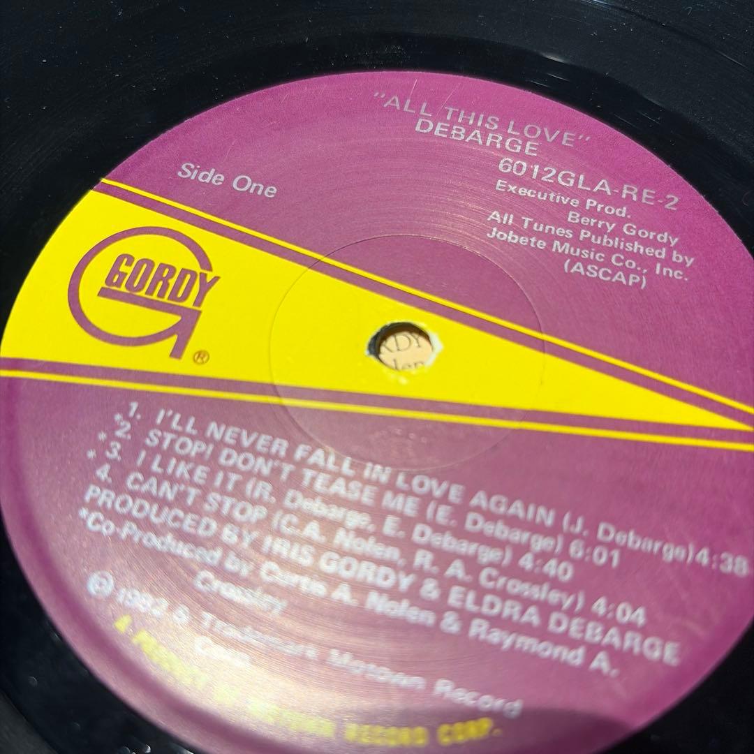 レコード DeBarge All This Love LP i like it