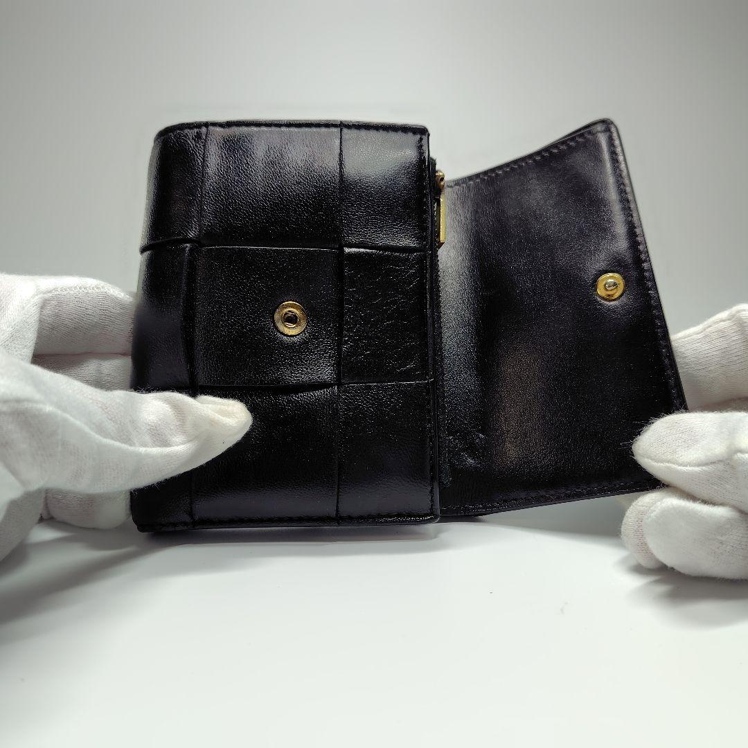 【✨️極美品✨️】BOTTEGA VENETA　カセット　三つ折り財布　ボッテガ