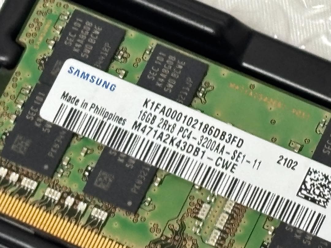 メモリー Samsung DDR4-3200 SO-DIMM 16GB