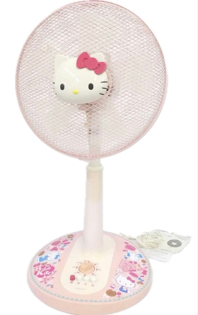 ハローキティ　サンリオ　30cm リビング扇　扇風機　レトロ　FL-KT305