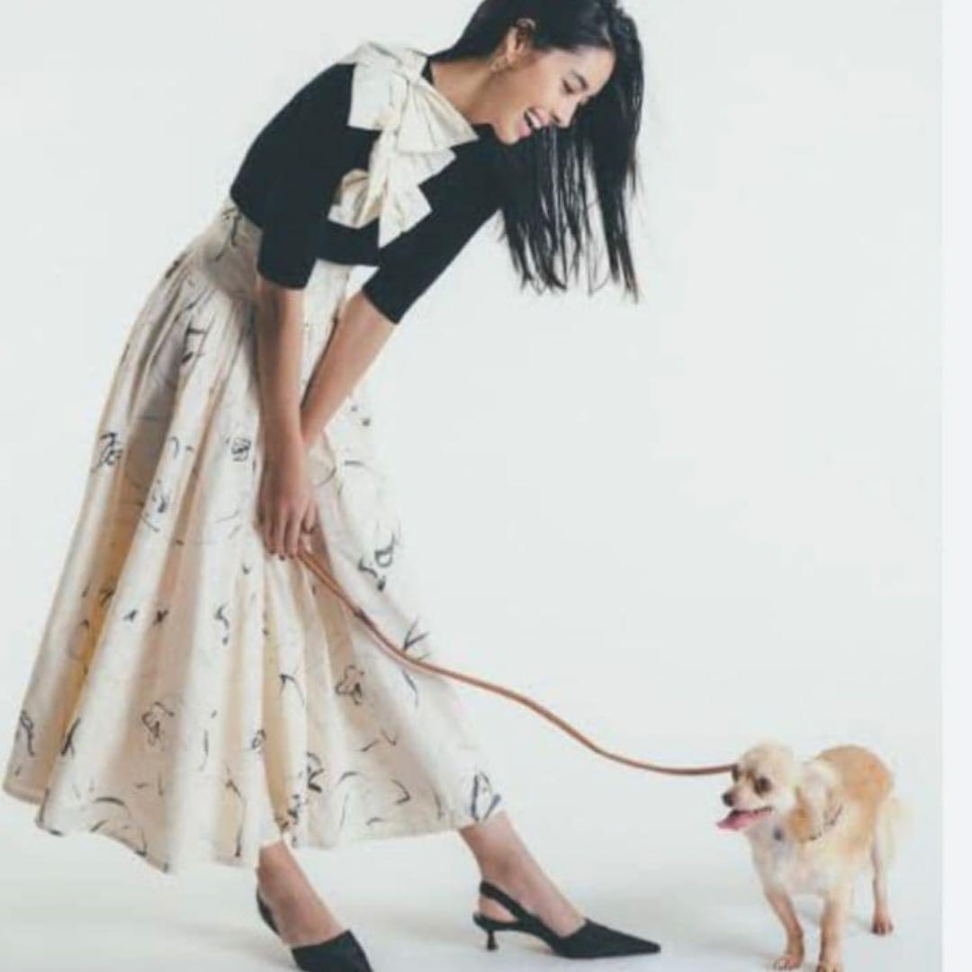 CELFORD HANAEMORI フレアスカート 花柄 ロング ウォッシャブル