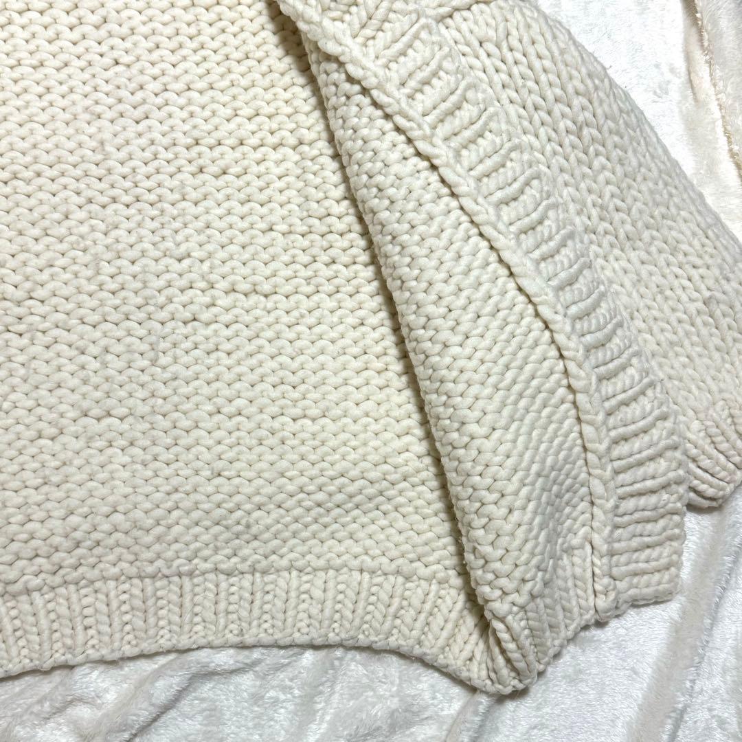 美品 I Love Mr.Mittens ニット カーディガン ウール 厚手 白