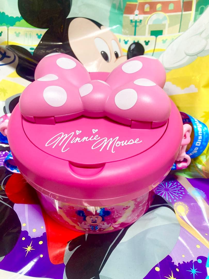 美品 ミニー ポップコーンバケットディズニーパルパルーザ ミニーファンダーランド
