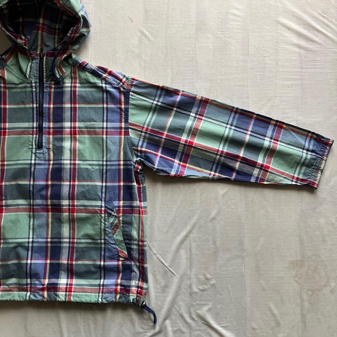old eddie bauer /アノラックパーカー チェック プルオーバー
