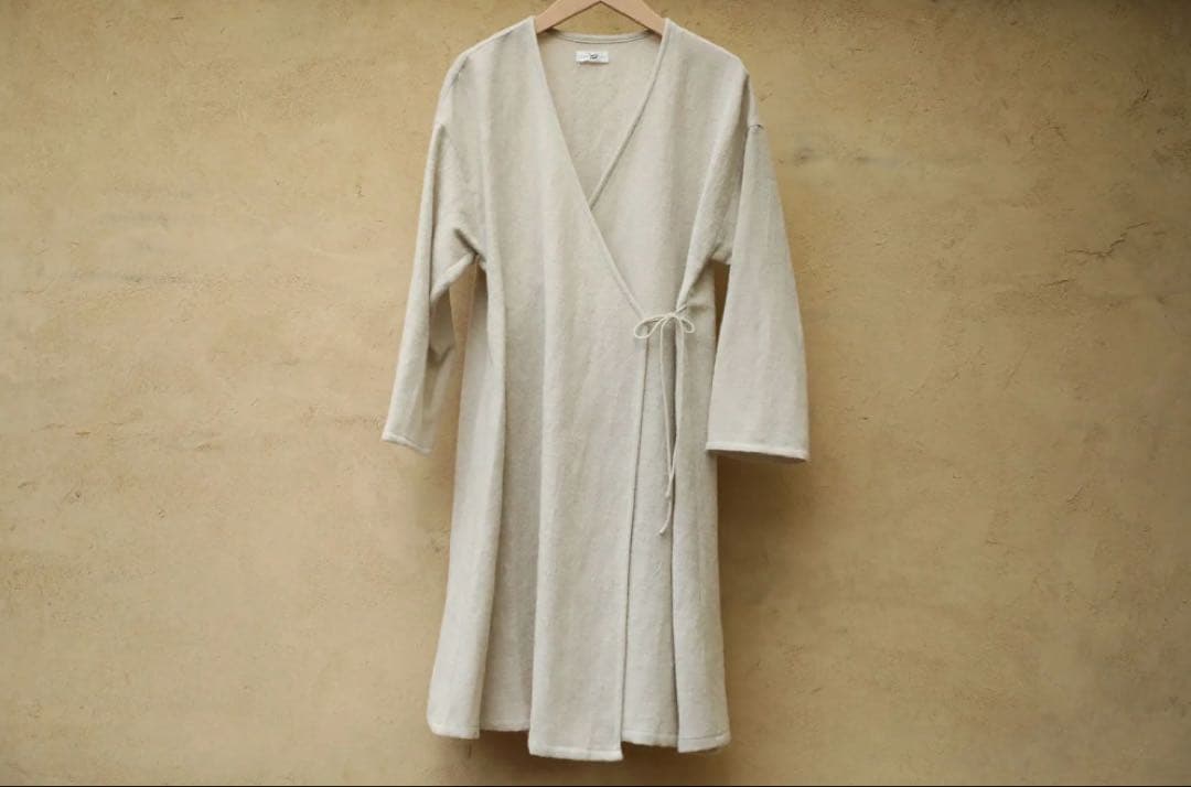 Yoli wool wrap jacket ベージュ