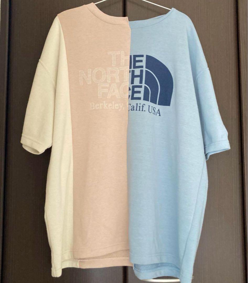 ま*。様 THE NORTH FACE パープルレーベル アシンメトリー　ロゴT