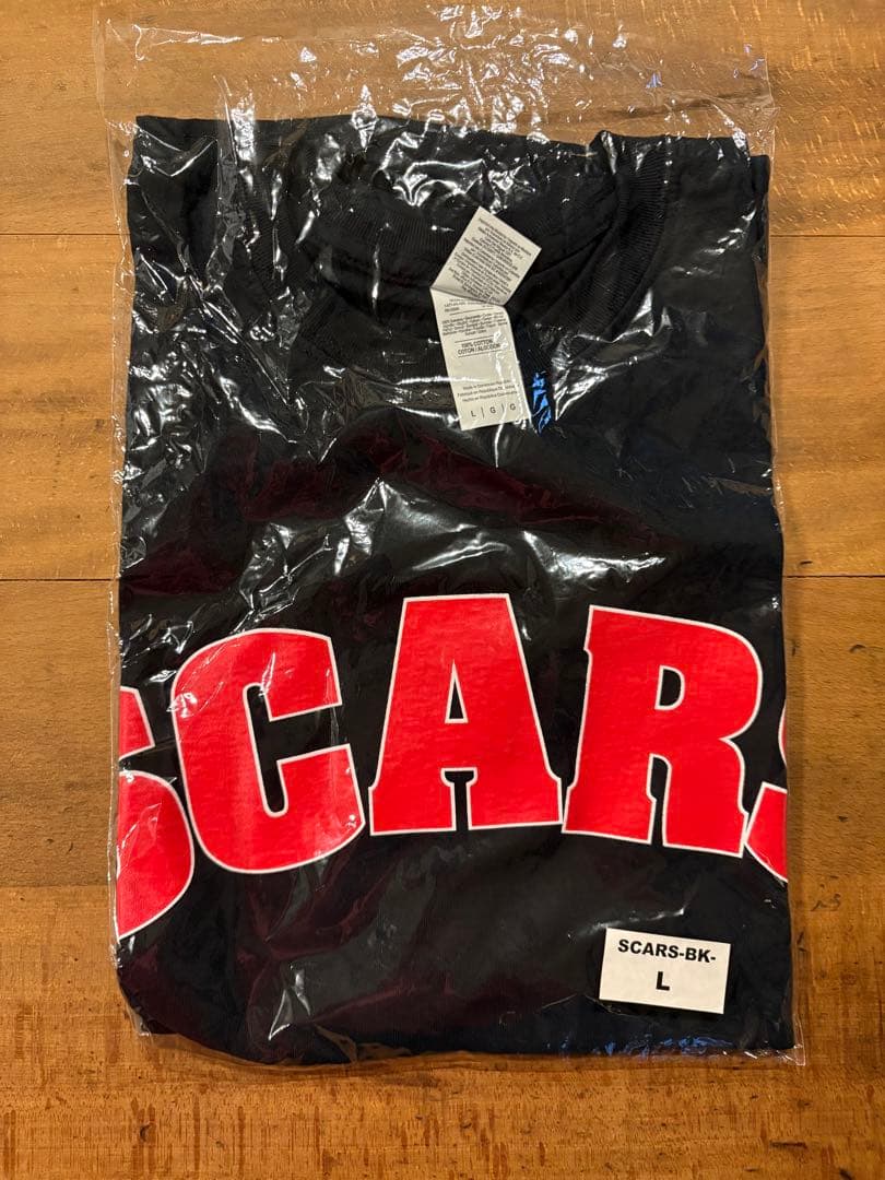SCARS ロゴ　Tシャツ　黒　Lサイズ