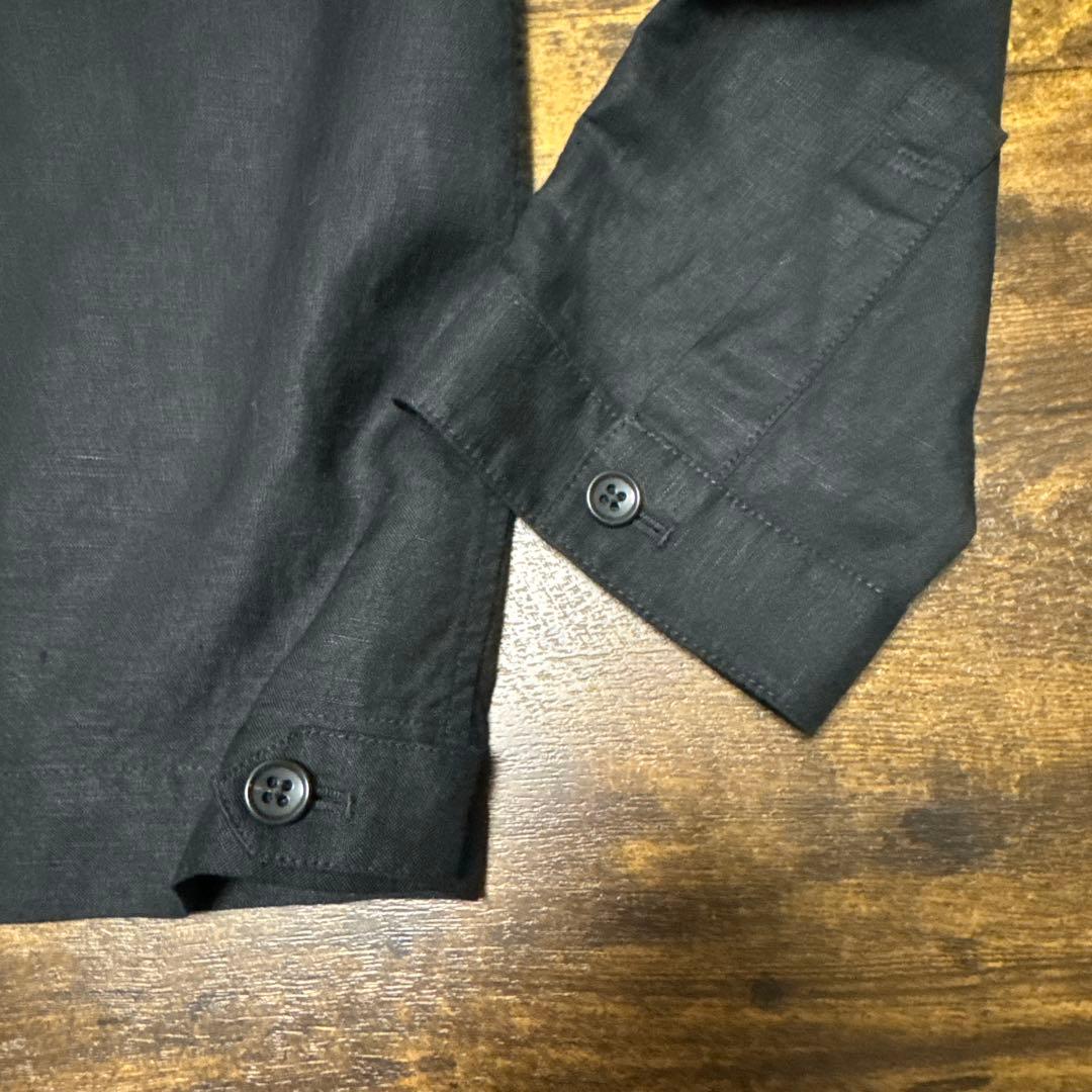 新品未使用品‼️⭐️MUJI labo⭐️ジップアップワークシャツ黒Ⓜ️size