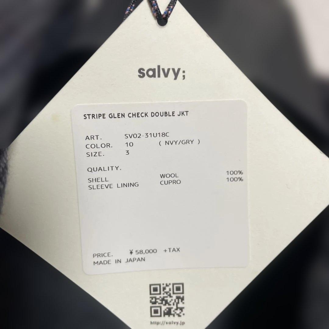 m*u様 【未使用】salvy; stripe glen check doubl