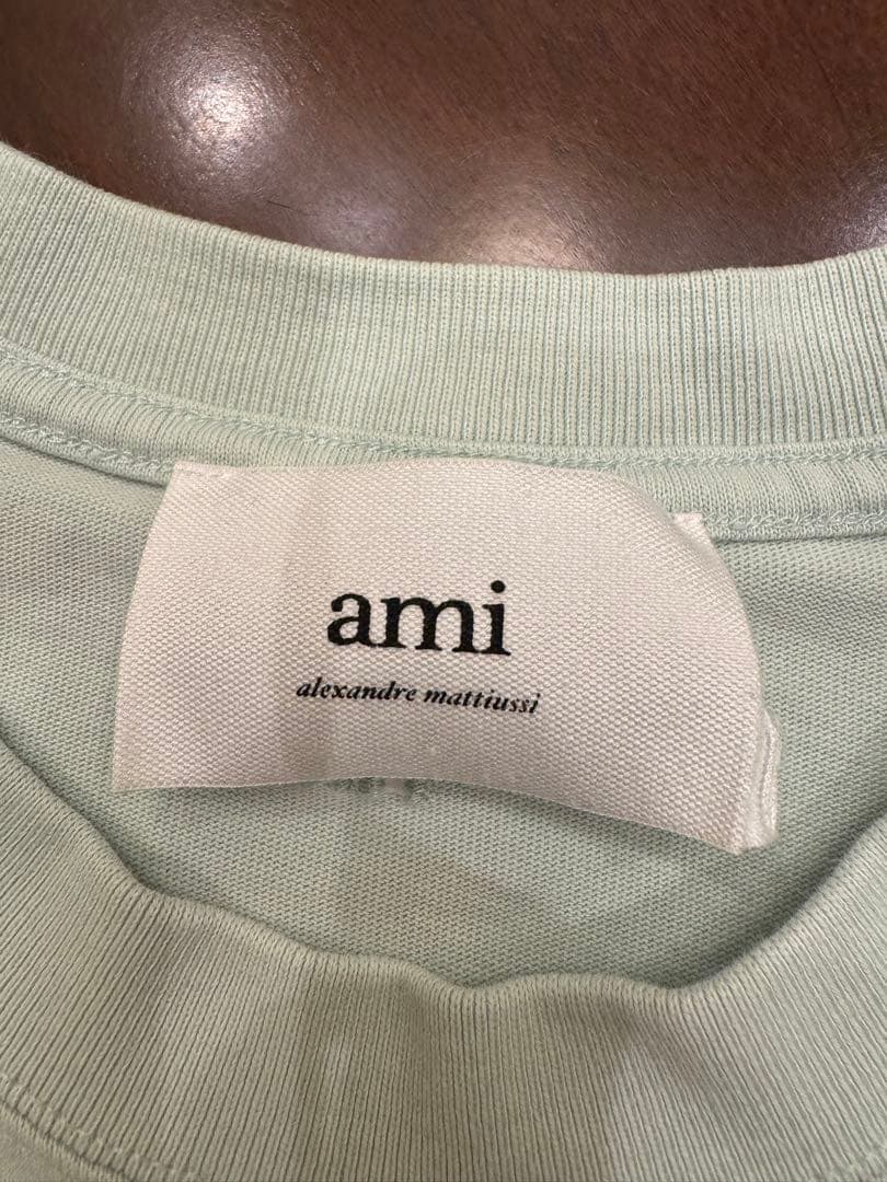 8*8様 Ami ParisミントグリーンTシャツ ハート刺繍ロゴ