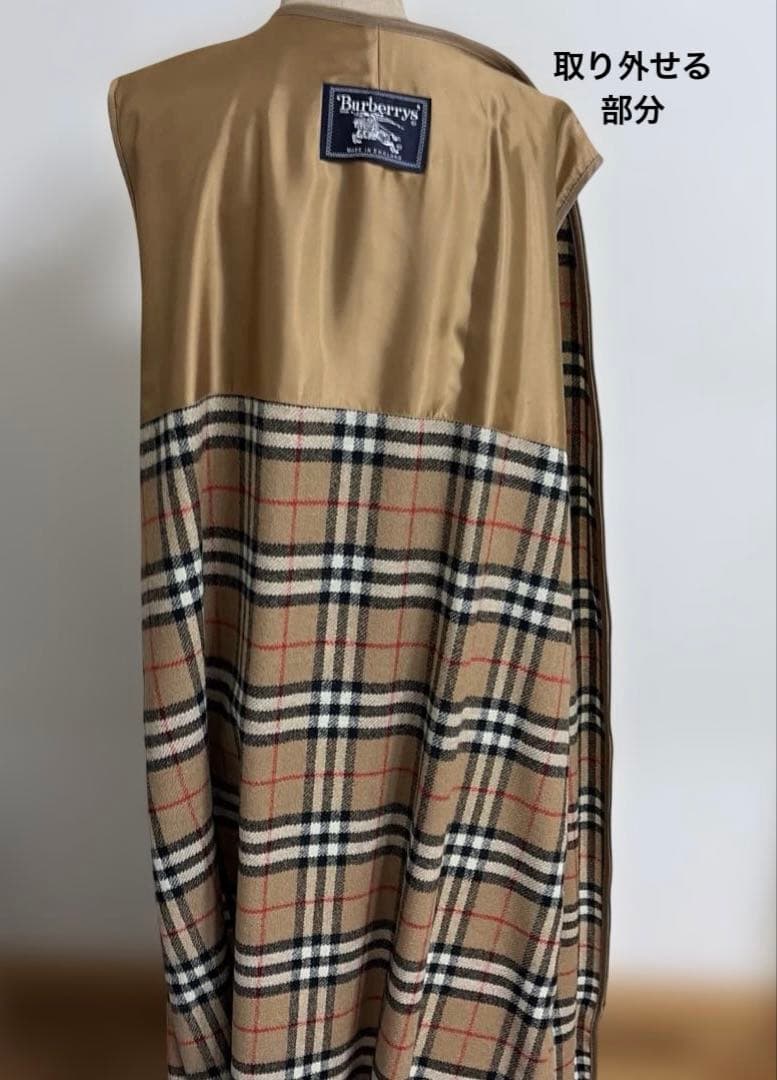 [BURBERRY美品] ベージュ ダブルブレスト トレンチコート(ライナー付)