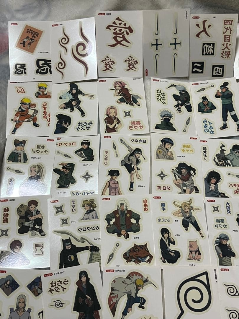 NARUTO ナルト みずピタシール レア　全42種セット