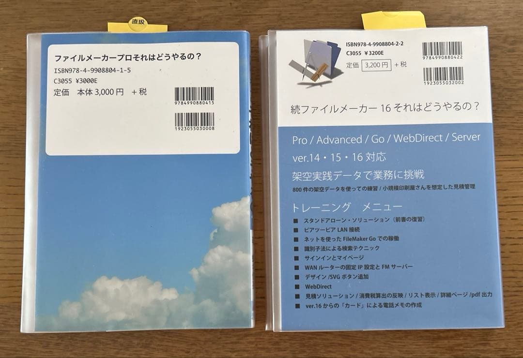 新品　ファイルメーカープロ それはどうやるの? & 続編　２冊