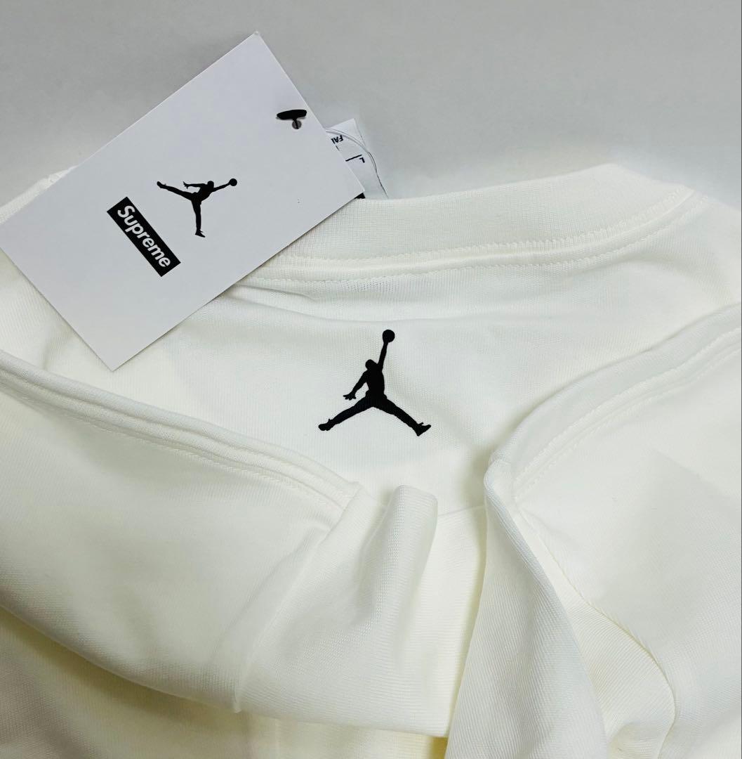 Supreme ×AIR JORDAN Tシャツ　ホワイト　size L 新品
