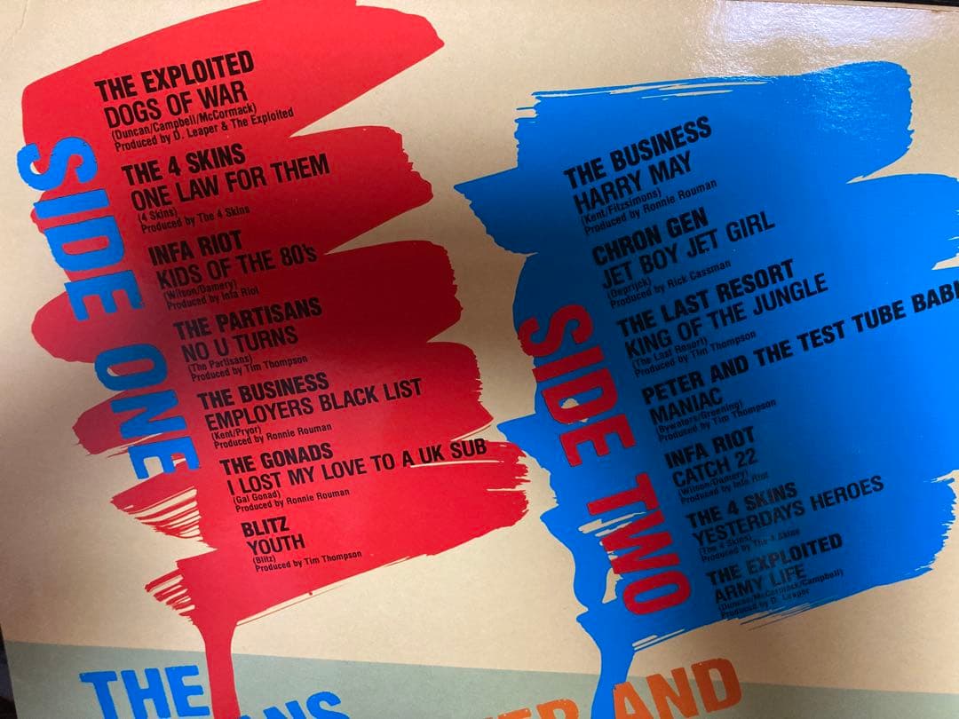 美盤輸入盤LP THE SECRET LIFE OF PUNK oi パンク天国