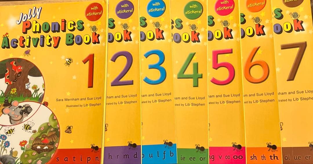 Jolly Phonics Activity Books 1-7セット