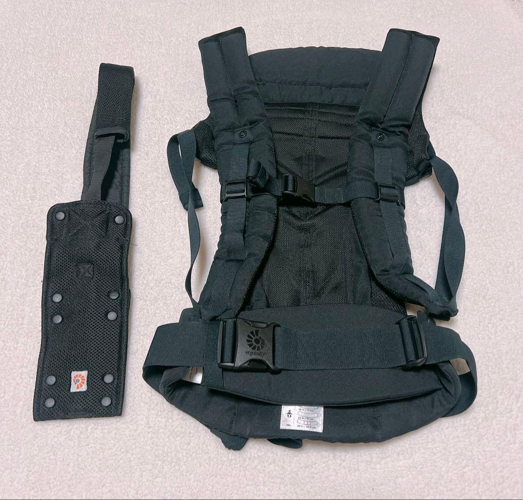 極美品 エルゴベビー　オムニ360 クールエアー　メッシュ オニキスブラック