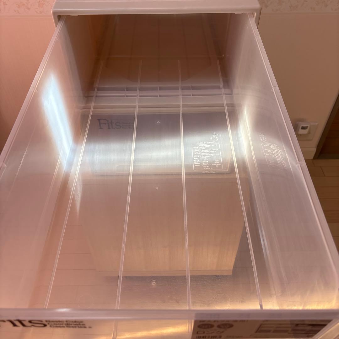 Fits 衣類収納ケース カプチーノ39×74×23 cm２個セット