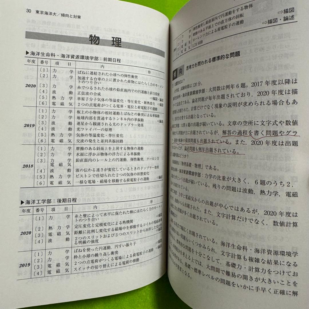東京海洋大学　赤本　2015年～2023年　　9年分