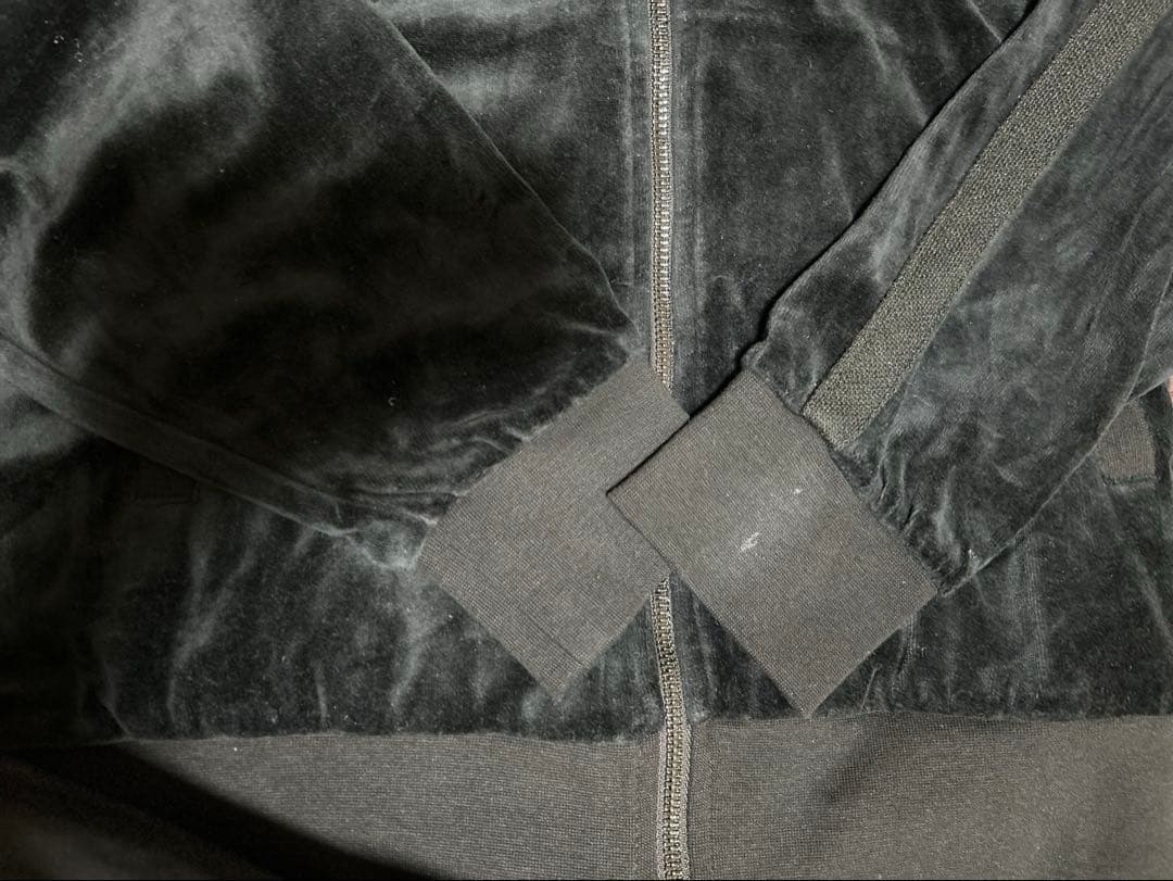 DIESEL ブラック ベロアジャケット パンツ上下セット セットアップ M