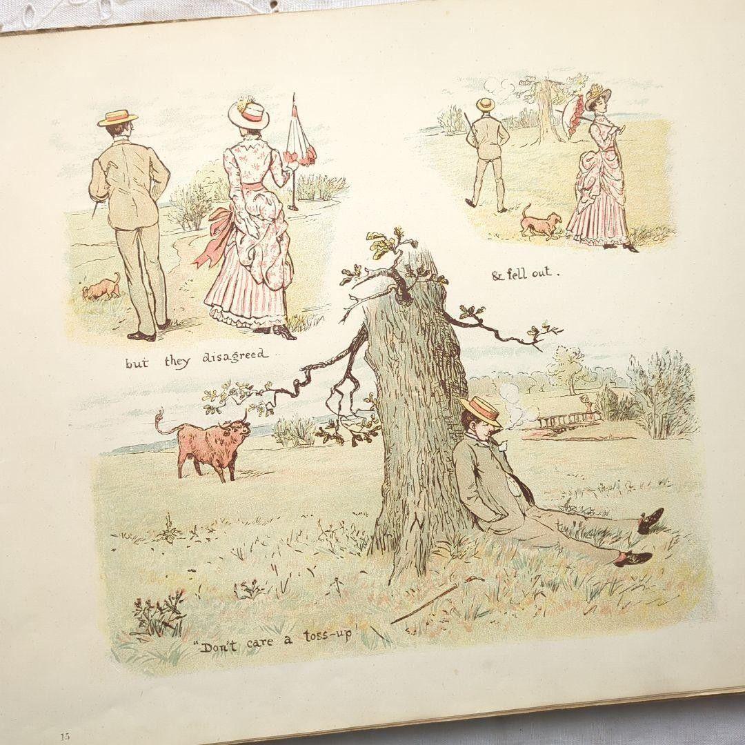 【juteefille】稀少1888アンティーク絵本 児童書 洋書古書
